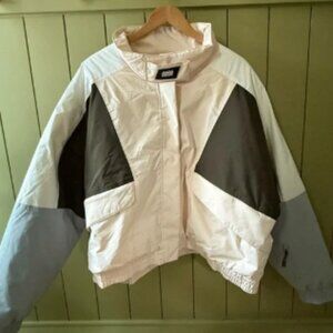 ASOS 4505 Ski & Snow Color Block Jacket in Pastel Multi - Size 18